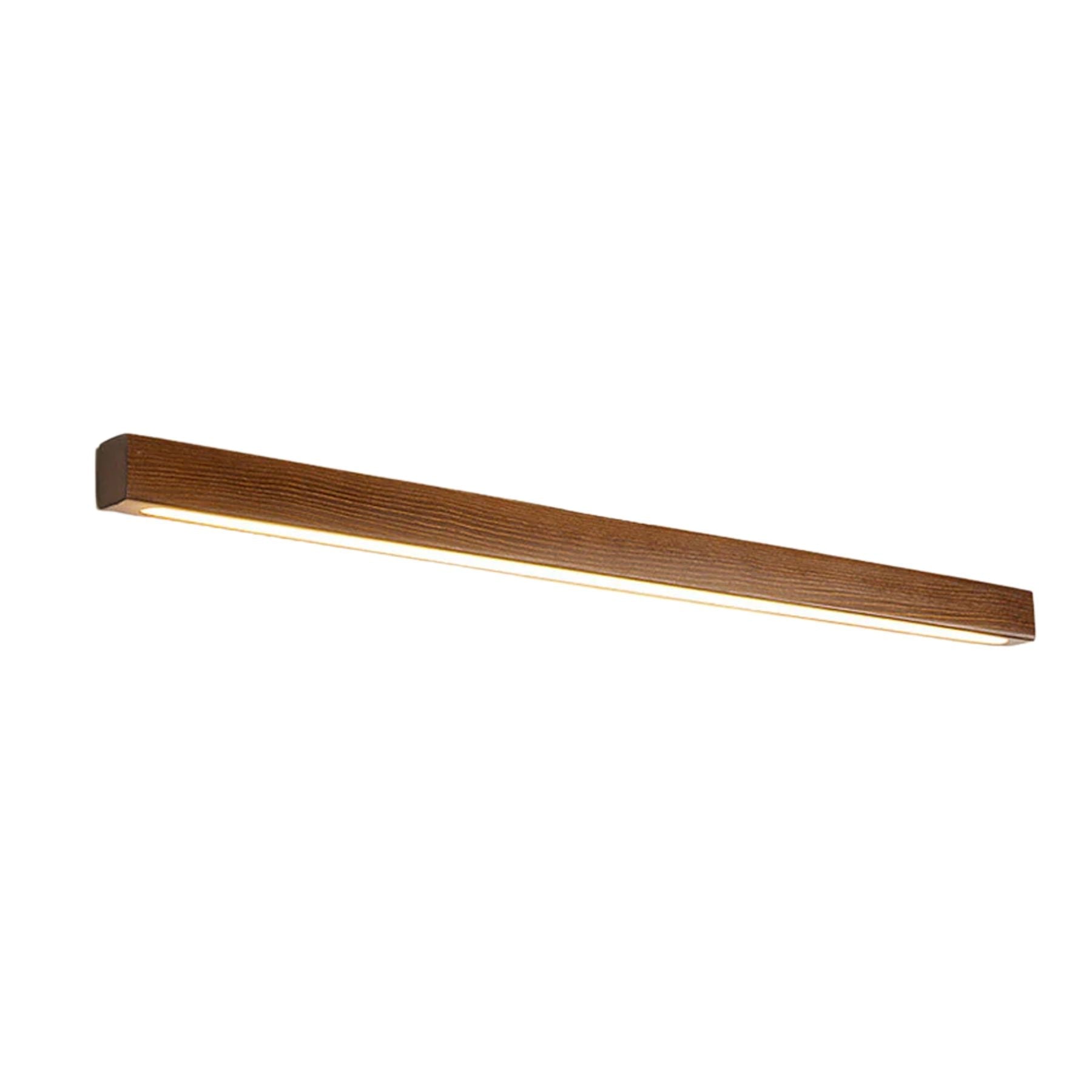 Linear Wall Lamp – Wood and Acrylic, Modern Design for Bathroom or Hall