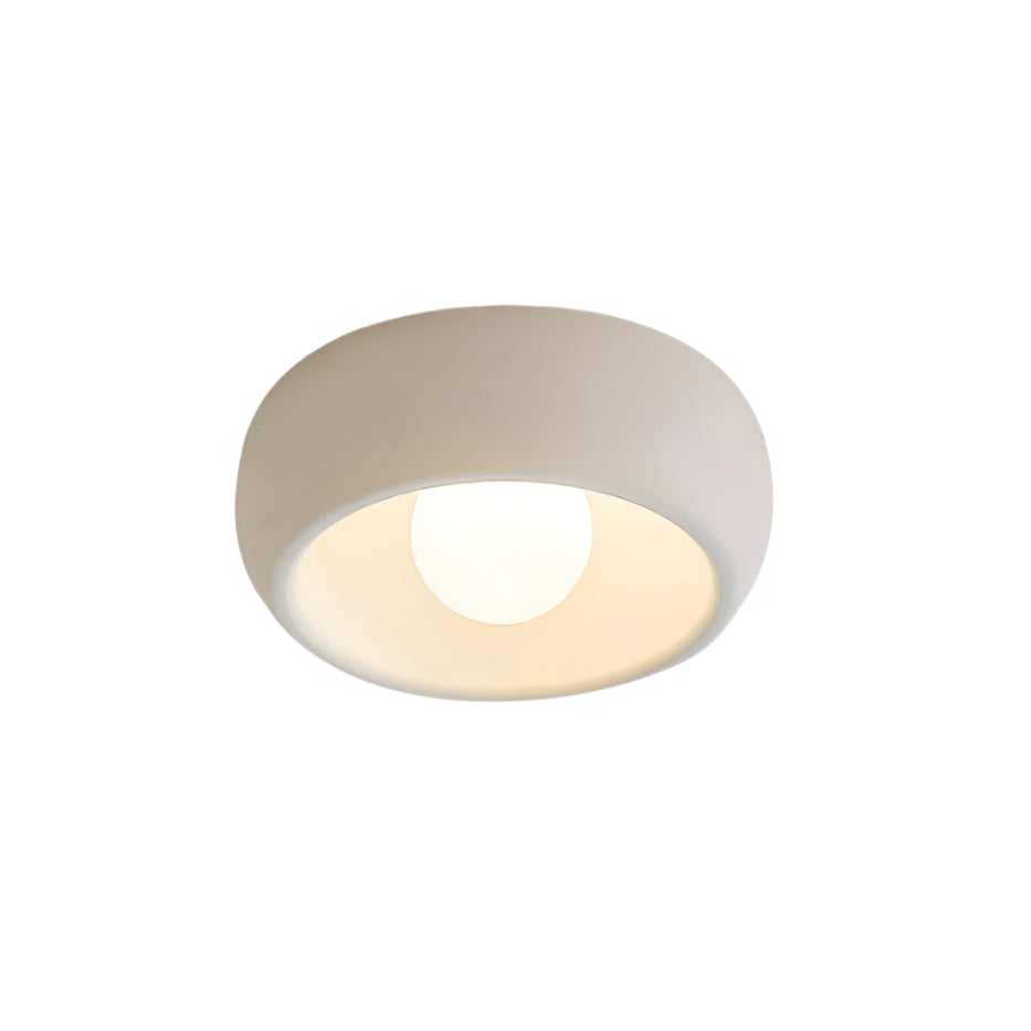 Modern Ceiling Light – White and Red, Minimalist Design for Living Room or Bathroom