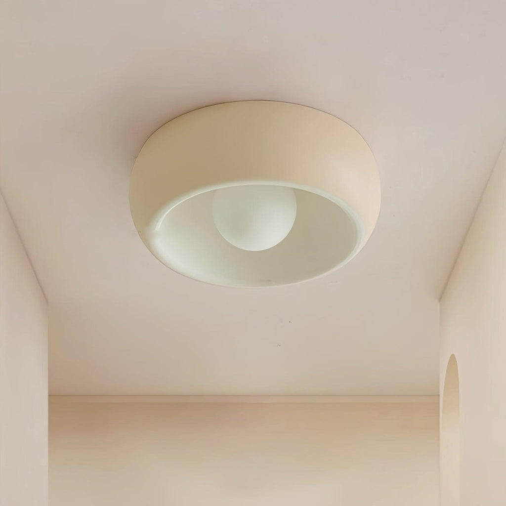 Modern Ceiling Light – White and Red, Minimalist Design for Living Room or Bathroom