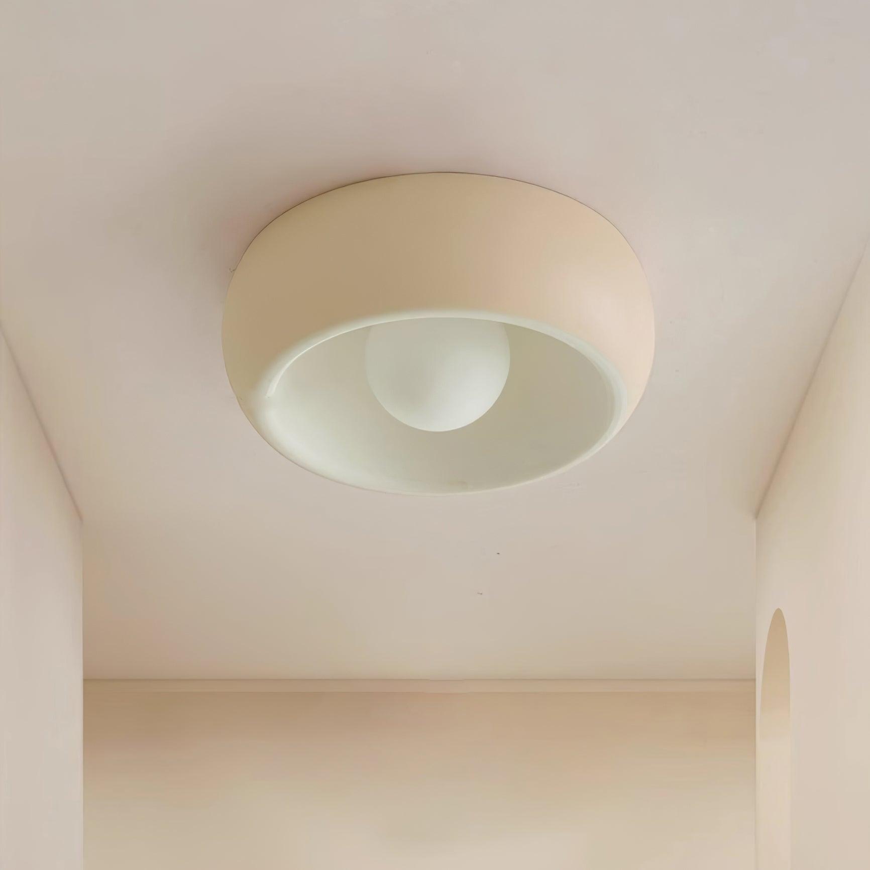 Modern Ceiling Light – White and Red, Minimalist Design for Living Room or Bathroom