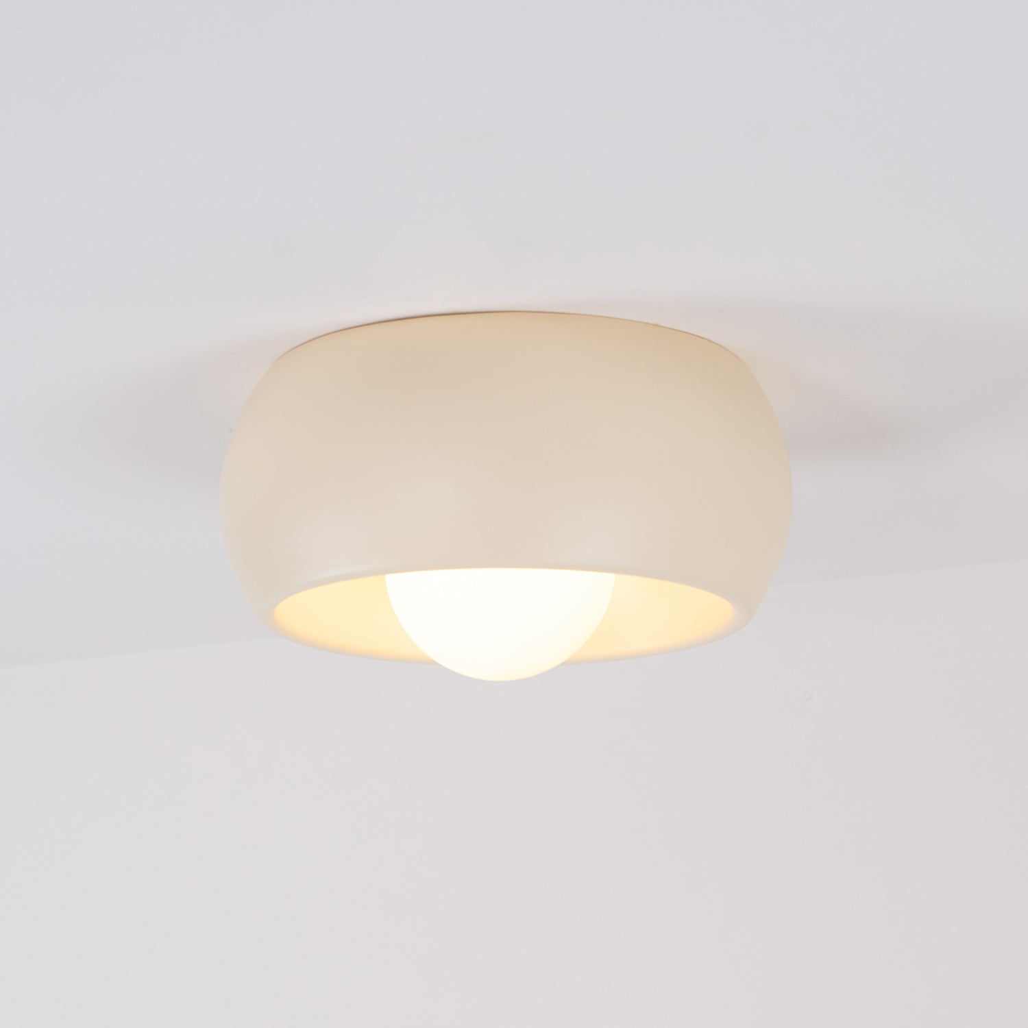 Modern Ceiling Light – White and Red, Minimalist Design for Living Room or Bathroom