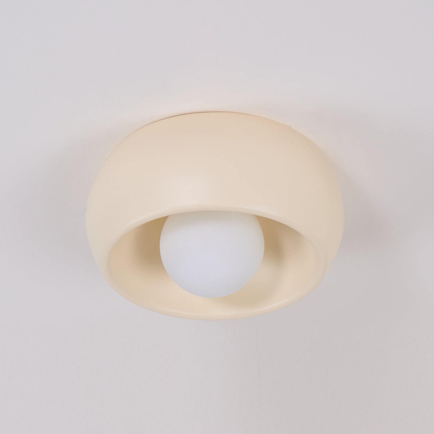 Modern Ceiling Light – White and Red, Minimalist Design for Living Room or Bathroom