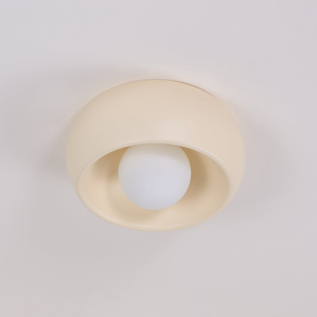 Modern Ceiling Light – White and Red, Minimalist Design for Living Room or Bathroom