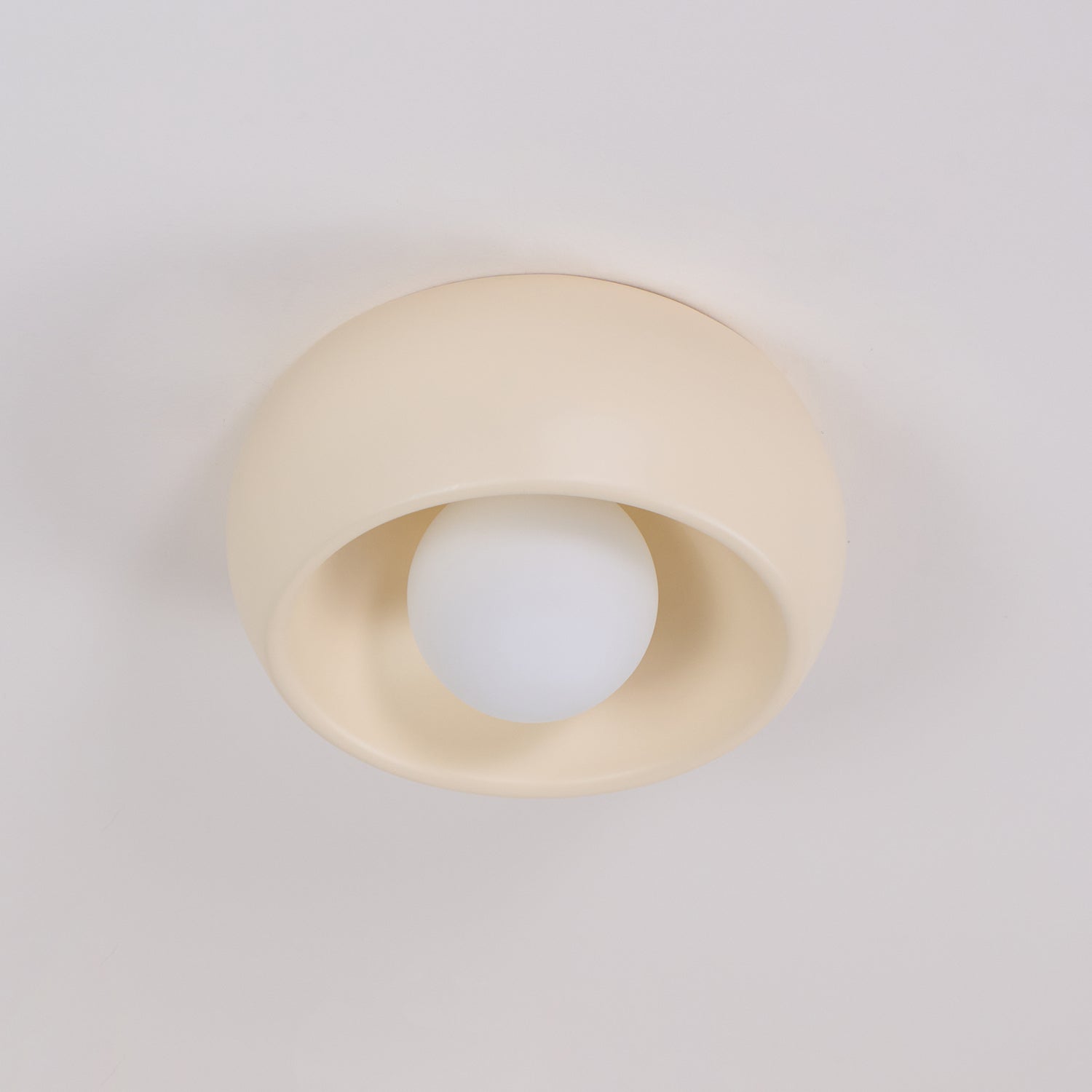 Modern Ceiling Light – White and Red, Minimalist Design for Living Room or Bathroom