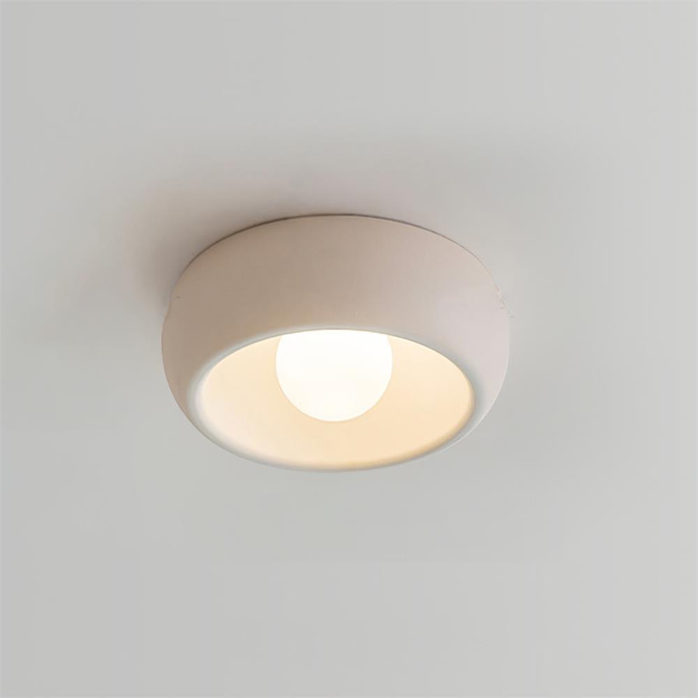 Modern Ceiling Light – White and Red, Minimalist Design for Living Room or Bathroom