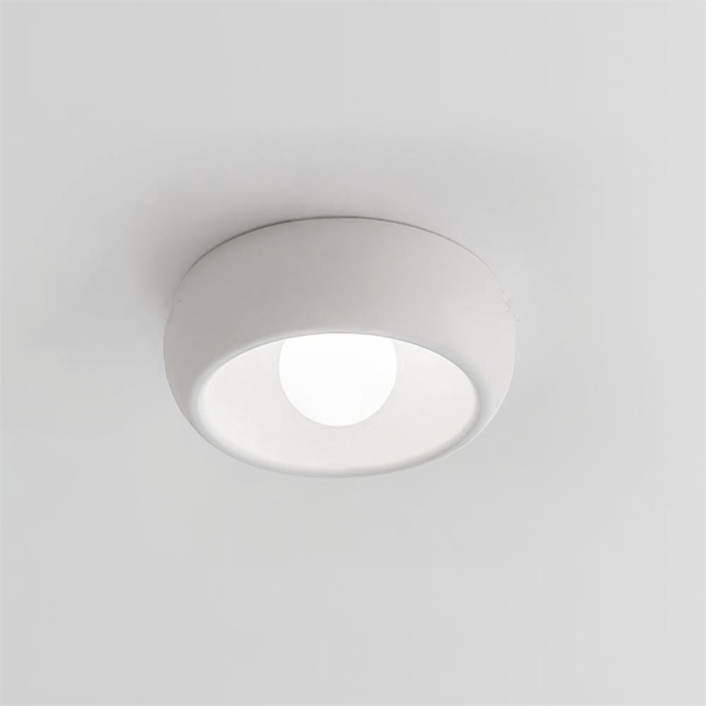 Modern Ceiling Light – White and Red, Minimalist Design for Living Room or Bathroom