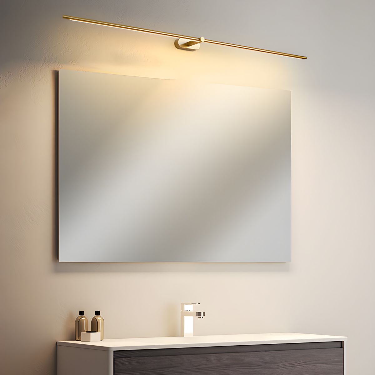 Wireless LED Wall Lamp – Aluminum, Minimalist Design for Living Room or Bedroom