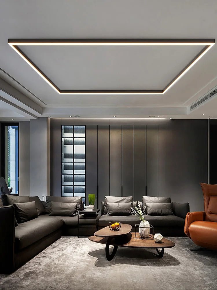 LED Ceiling Lamp – Aluminum, Scandinavian Design for Living Room, Bedroom or Office