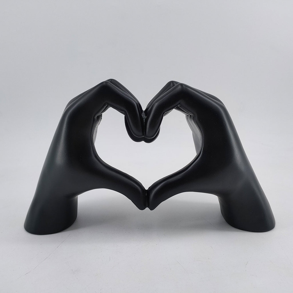 Wooden Decoration – Hand-engraved, Natural Wood Look as a Symbol of Love for Living Room or Bedroom
