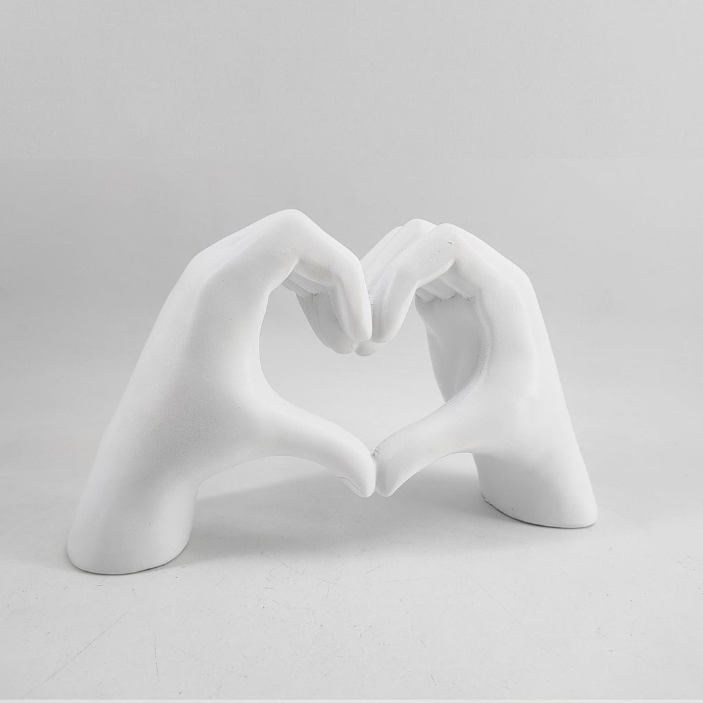 Wooden Decoration – Hand-engraved, Natural Wood Look as a Symbol of Love for Living Room or Bedroom