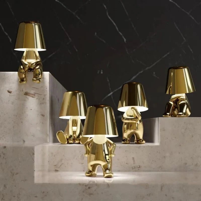 Dimmable Table Lamp – Artistic Design in Resin for Office or Bedroom