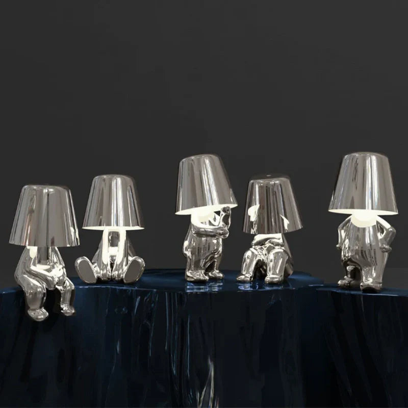 Dimmable Table Lamp – Artistic Design in Resin for Office or Bedroom