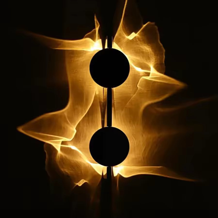 Wall Lamp – Aluminium and Stainless Steel, Warm White, Modern Minimalist for Living Room or Bedroom Lighting