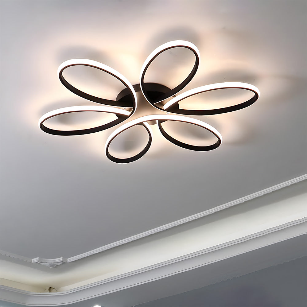 Ceiling Light – Metal and Silicone, Minimalist Design for Living Room or Bedroom