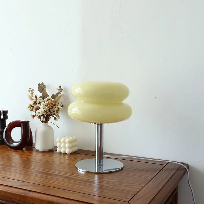 Bauhaus Table Lamp – Dimmable LED, Minimalist Design for Living Room, Bedroom or Terrace