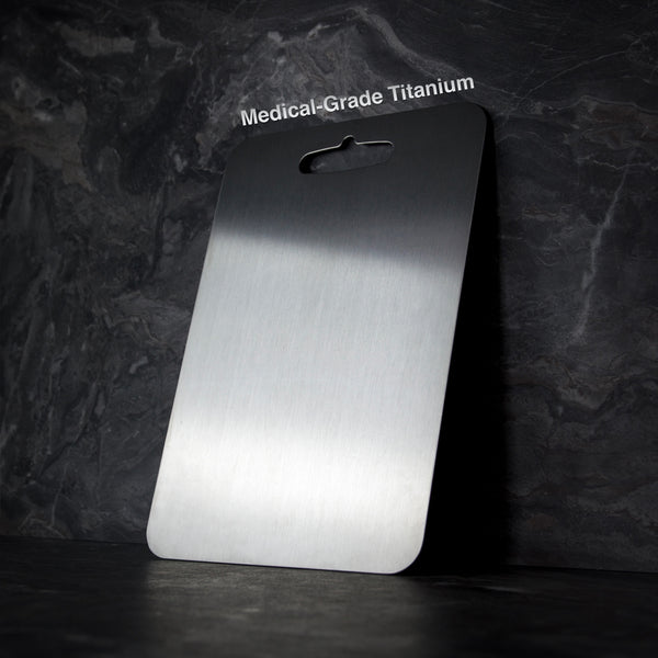 Titanium Kitchen Board – Silver, Modern Design for Hygienic Cooking and Easy Cleaning