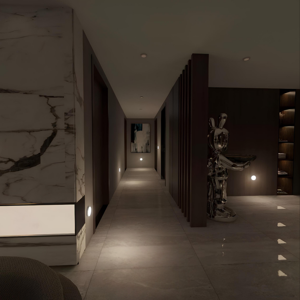 Motion Sensor Lamp – White, Modern Design for Hall, Staircase or Wardrobe Lighting