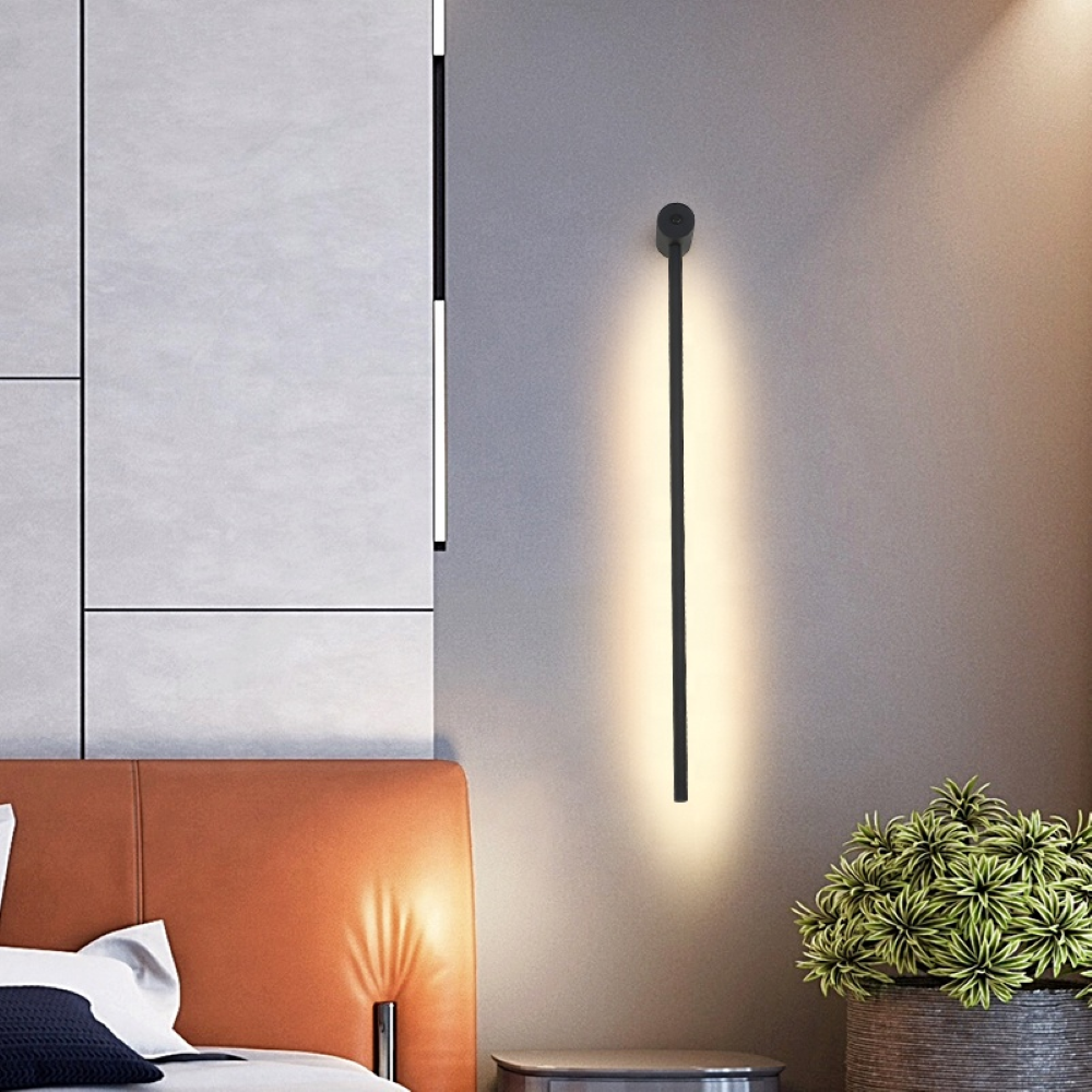 LED Wall Lamp – Slim White, Minimalist Design for Modern or Scandinavian Interiors