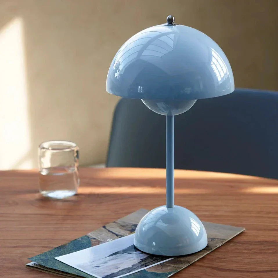 Wireless Table Lamp – Multicolor Mushroom Shape for Desk or Bedside Table