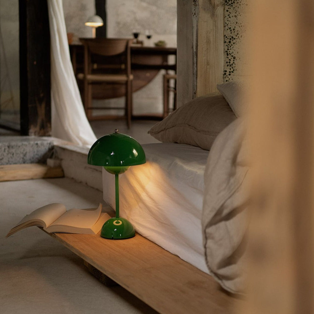 Wireless Table Lamp – Multicolor Mushroom Shape for Desk or Bedside Table
