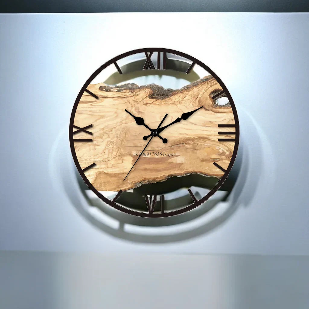 Transparent Wall Clock – Minimalist Acrylic, Modern Design for Living Room or Office
