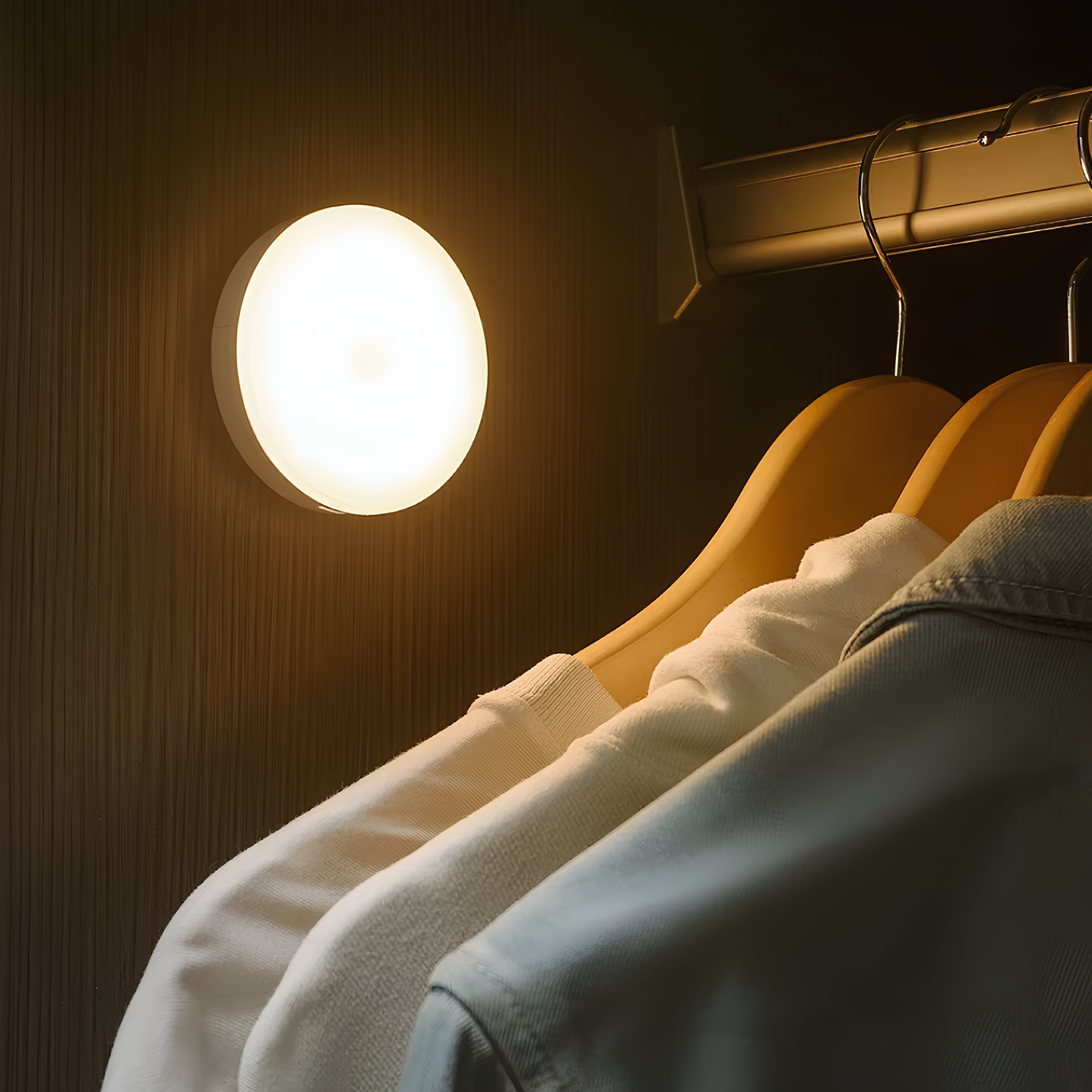 Motion Sensor Lamp – White, Modern Design for Hall, Staircase or Wardrobe Lighting