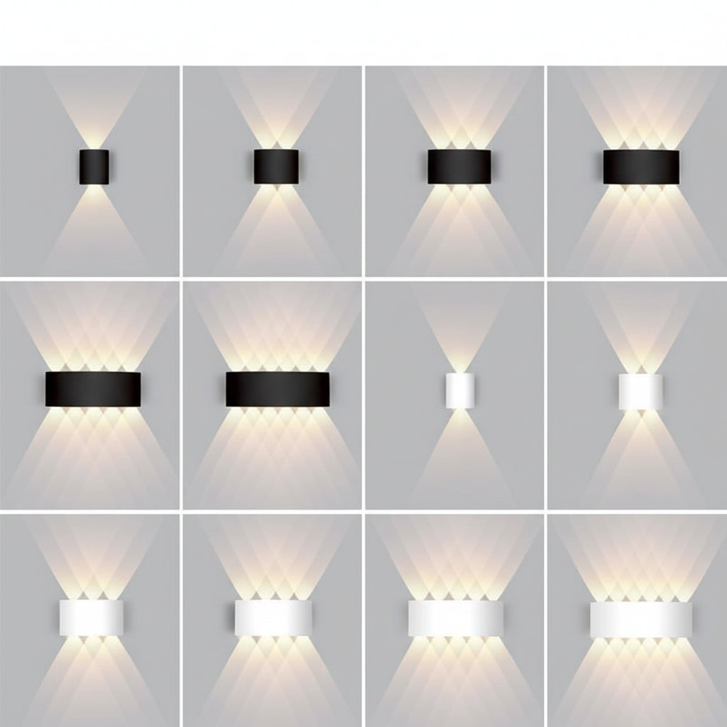 Outdoor Wall Light – Stainless Aluminium, Modern Design for Garden, Balcony or Driveway