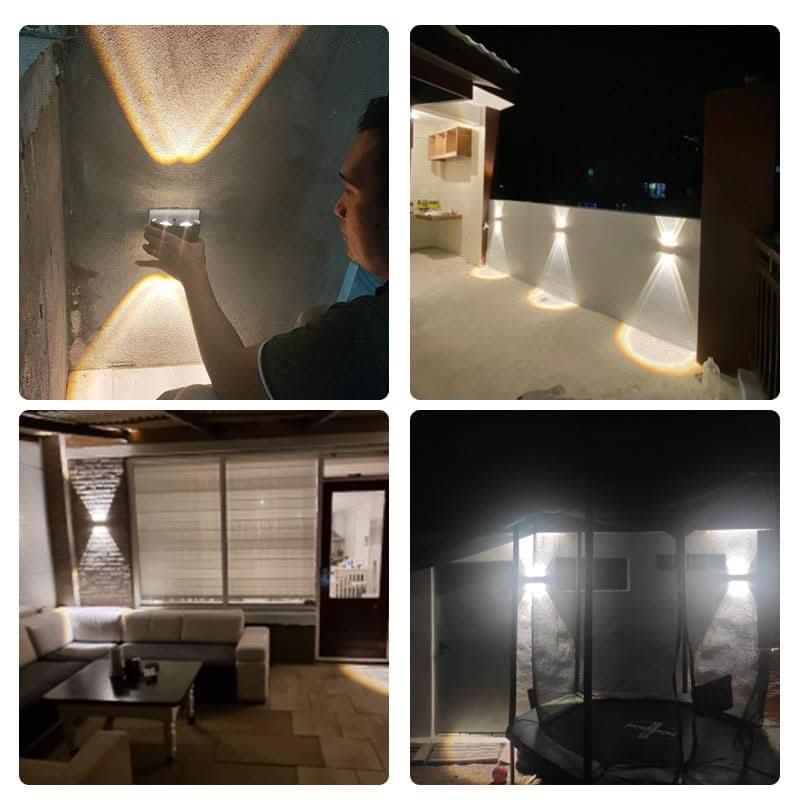 Outdoor Wall Light – Stainless Aluminium, Modern Design for Garden, Balcony or Driveway