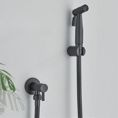 Hand Shower – Stainless Steel, Silver, Modern Design with 1.2 m Hose for Hygienic Use in the Bathroom