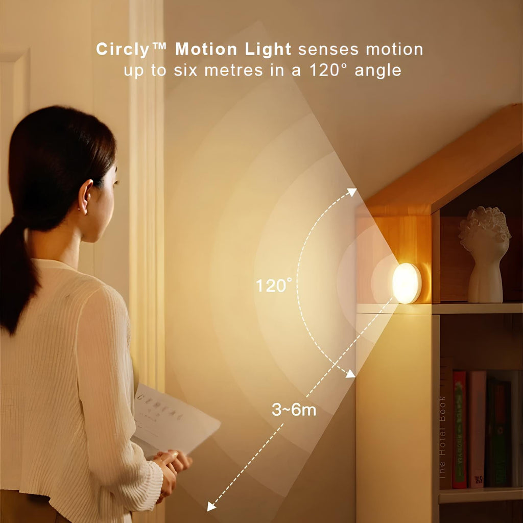Motion Sensor Lamp – White, Modern Design for Hall, Staircase or Wardrobe Lighting