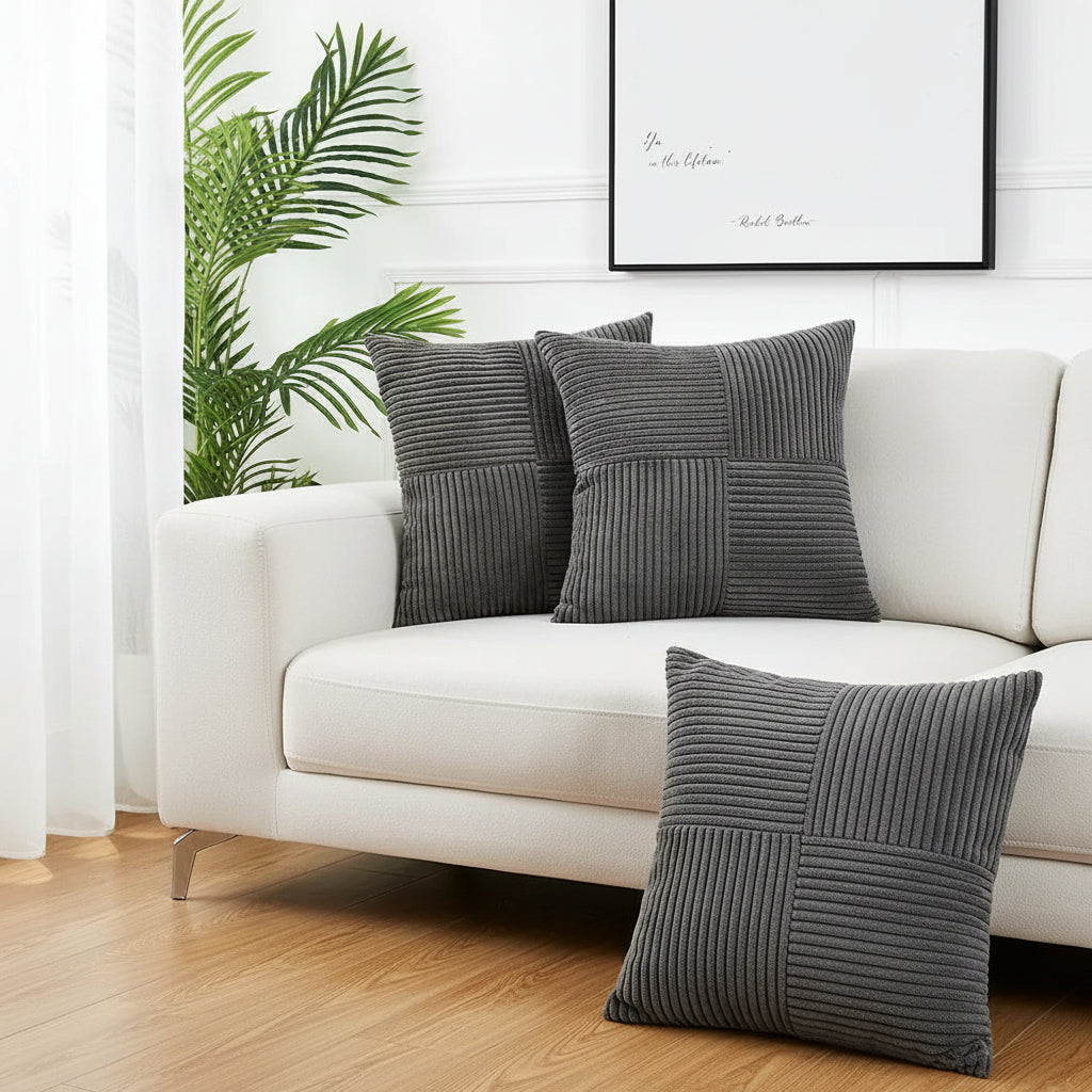 Corduroy Cushion Cover Set – Soft, Timeless Design for Living Room or Bedroom