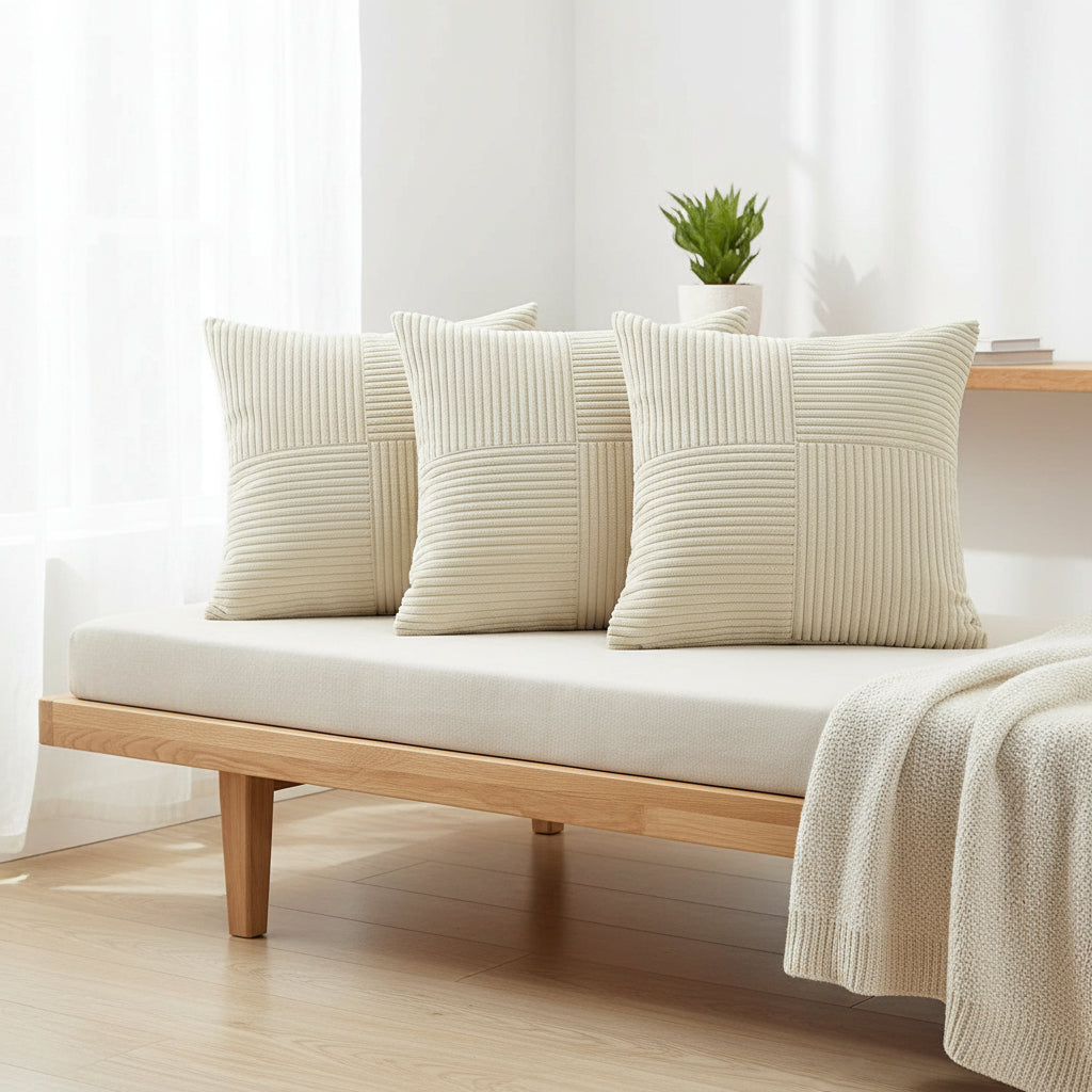 Corduroy Cushion Cover Set – Soft, Timeless Design for Living Room or Bedroom