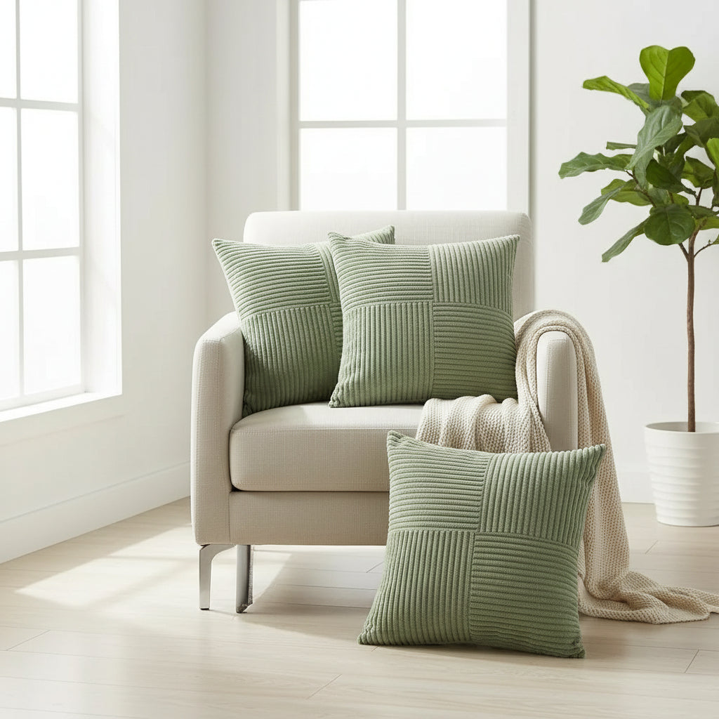 Corduroy Cushion Cover Set – Soft, Timeless Design for Living Room or Bedroom