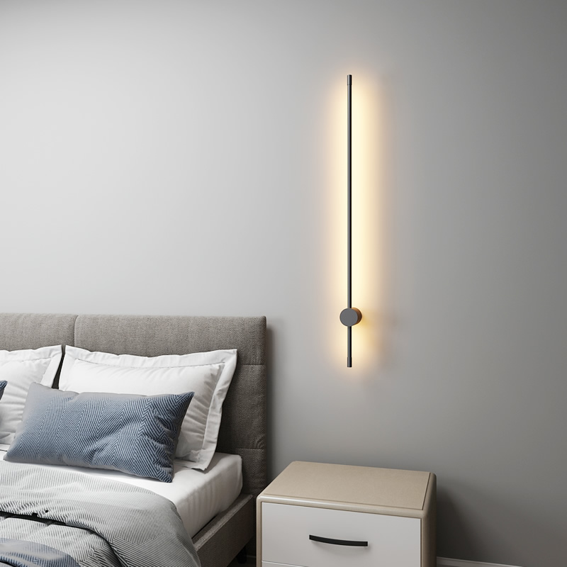 LED Wall Lamp – Slim White, Minimalist Design for Modern or Scandinavian Interiors