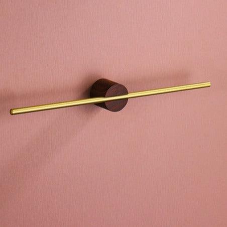 Metal Towel Holder – Brushed Aluminum, Minimalistic Design for Bathroom or Wellness Space