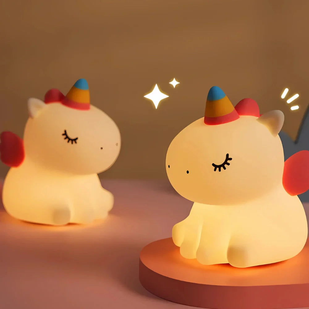Squeeze Night Light – Animal Designs with Adjustable Brightness for Bedroom or Playroom
