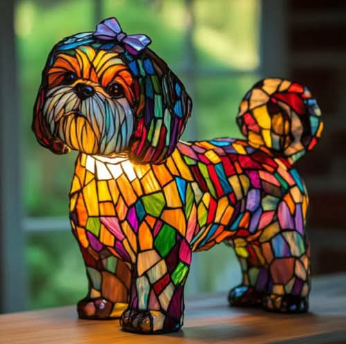 LED Night Lamp – Dog Breeds Design, Soft Light for Living Room or Bedroom Decoration